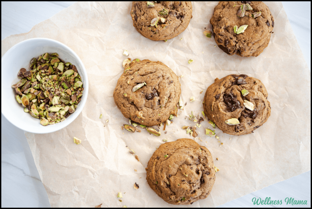 Decadent Brown Butter Pistachio Chocolate Chunk Cookies